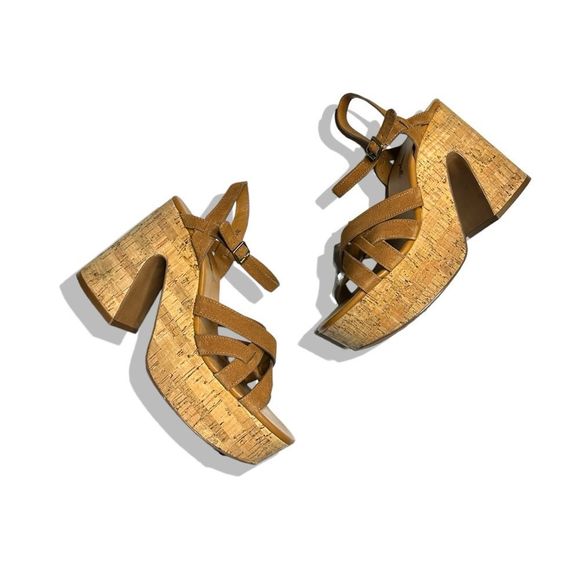 Free People Lisbon MJ Leather Platform Sandals - Picture 1 of 9